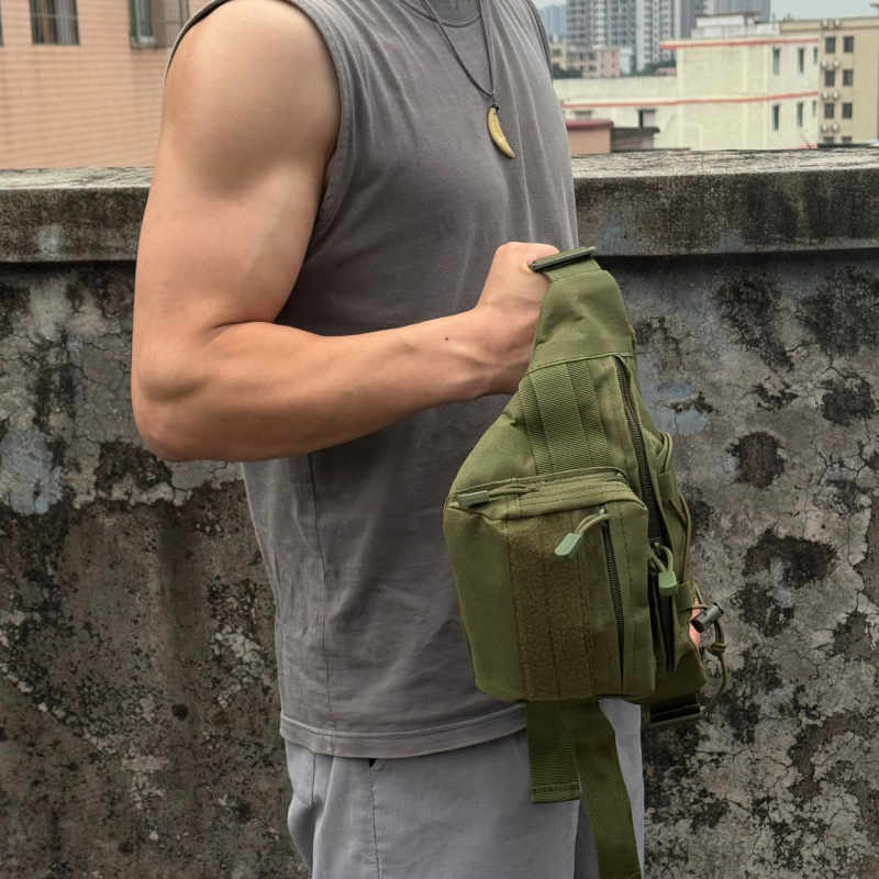 Sportska pojas torba s crossbody dizajnom za outdoor aktivnosti, materijal Oxford, vodootporna, otporna na habanje, proširiva