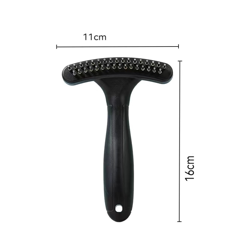 Monaf pieptene plastic pentru animale de companie, pentru blană lungă la pisici și câini, perie de descurcare cu dinți în două rânduri (Cod produs: Other)