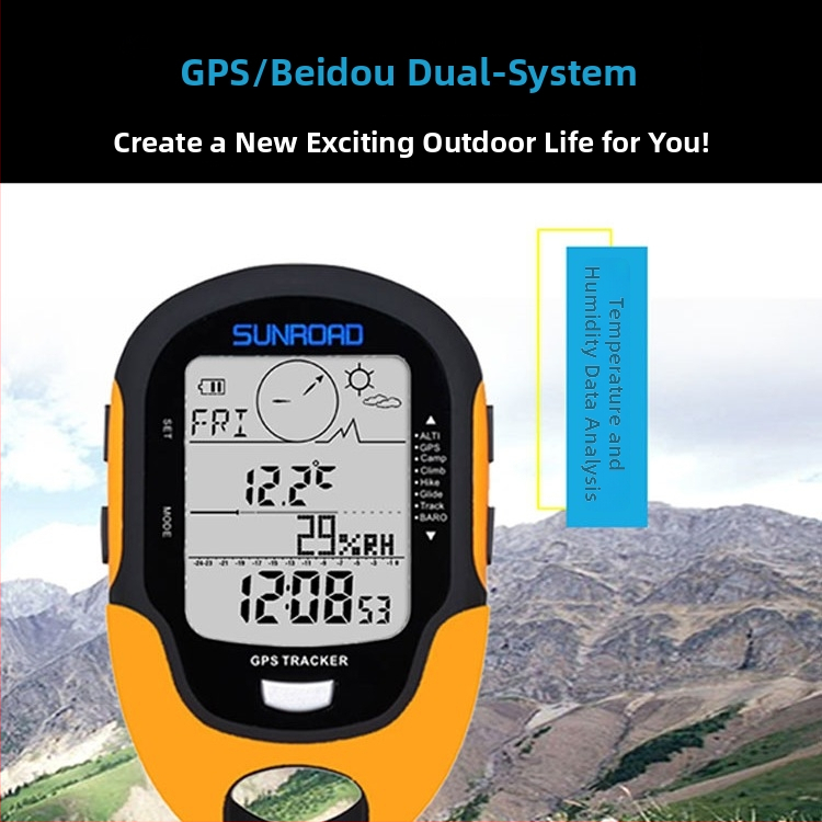 Beidou GPS ar daudzfunkcionālu rokas pulksteni ar augstuma mērītāju, kompasu, barometru un temperatūru