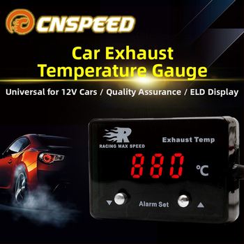 Izplūdes gāzu temperatūras mērinstruments ar digitālo displeju - 0-1000°C, precizitāte 95%, 12V auto sensoram, CNSPEED P-ETM-01