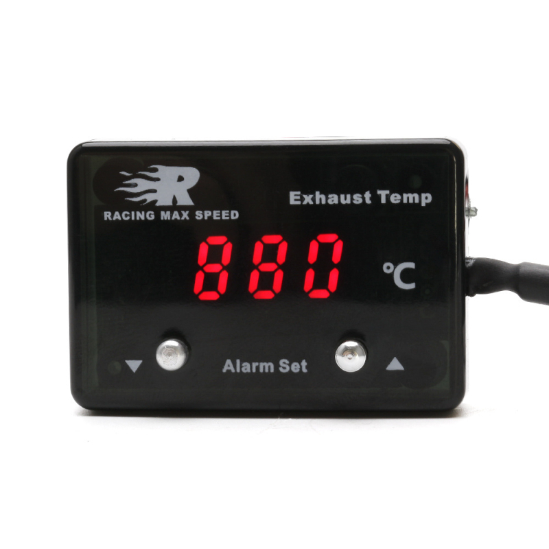 Izplūdes gāzu temperatūras mērinstruments ar digitālo displeju - 0-1000°C, precizitāte 95%, 12V auto sensoram, CNSPEED P-ETM-01