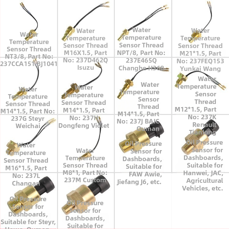 3-v-1 merací prístroj pre teplotu vody, napätie a tlak oleja pre vozidlá 12V/24V – LED displej, plastovo-sklenené puzdro, rozsah 9–36V, hmotnosť 190 g