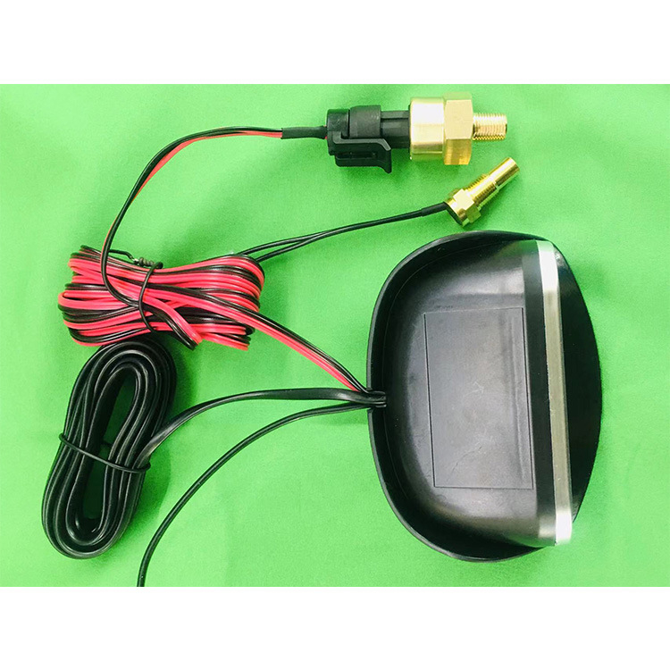 3 az 1-ben mérőműszer vízhőmérséklet, feszültség és olajnyomás autókhoz 12V/24V univerzális – LED kijelző, műanyag-üveg ház, 9–36V tartomány, 190 g