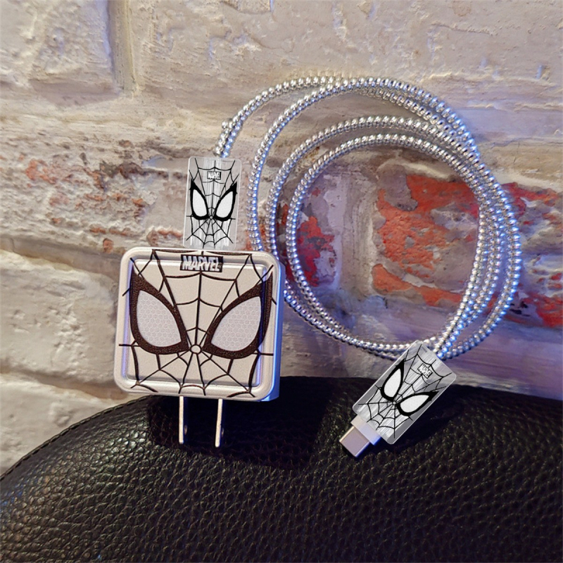 Husa protectie TPU pentru cablu de date iPhone 14, design desene animate, compatibil cu încărcarea 18-20W