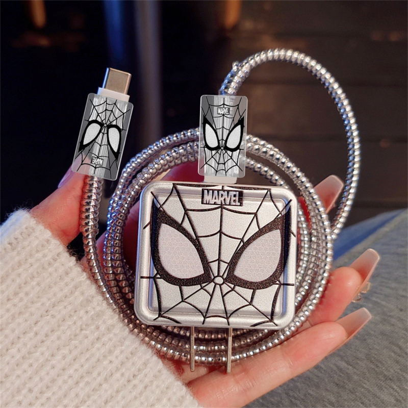 Husa protectie TPU pentru cablu de date iPhone 14, design desene animate, compatibil cu încărcarea 18-20W