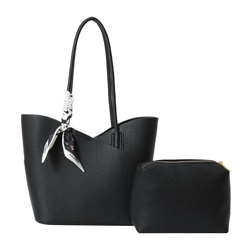 Geantă tip găleată, stil unisex, material PU, închidere cu fermoar, buzunar interior laminat cu fermoar