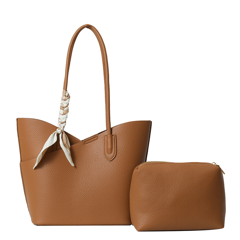 Geantă tip găleată, stil unisex, material PU, închidere cu fermoar, buzunar interior laminat cu fermoar
