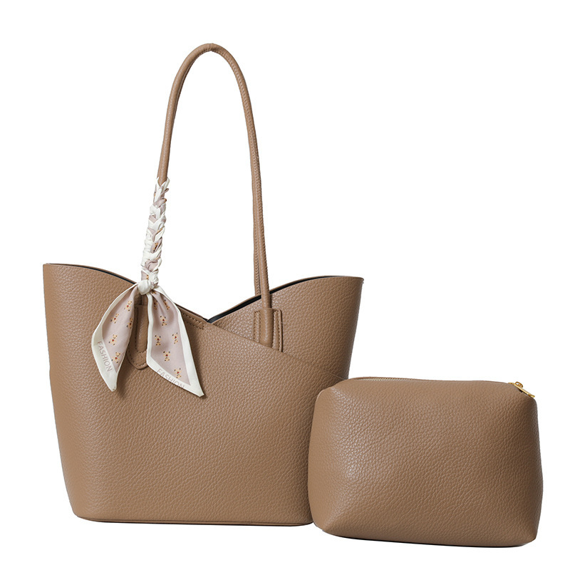 Geantă tip găleată, stil unisex, material PU, închidere cu fermoar, buzunar interior laminat cu fermoar