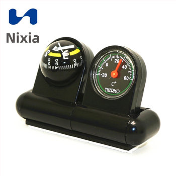 Automobilio salono kompasas su termometru LC285 – Nisa nisa, dvejų kalbų ekranas