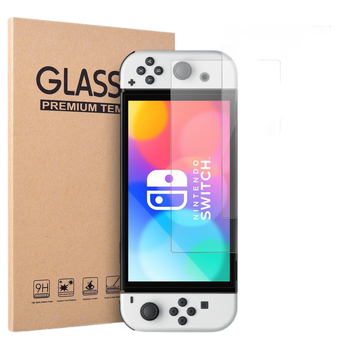 Nintendo Switch OLED закалено стъкло за преден екран - мътен ефект, анти отпечатъци, анти синя светлина