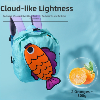 Bērnu ūdensizturīga neilona mugursoma ar dzīvnieku rakstu, universāla, zīmols Little insect home, ārējiem sporta pasākumiem