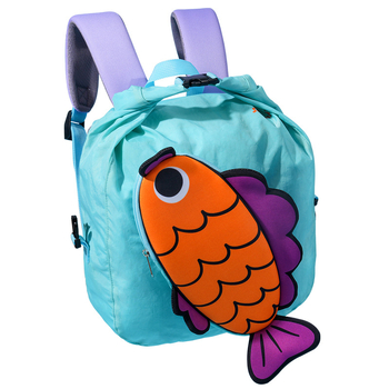 Bērnu ūdensizturīga neilona mugursoma ar dzīvnieku rakstu, universāla, zīmols Little insect home, ārējiem sporta pasākumiem