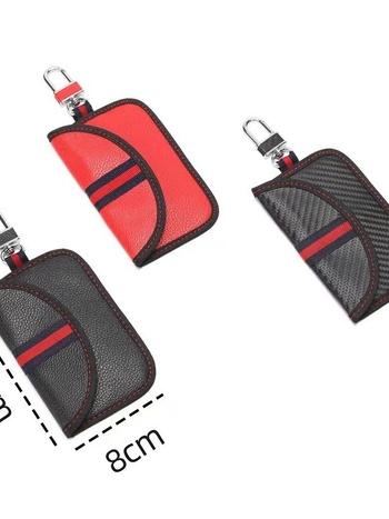 PU kožna futrola za auto ključ s RFID zaštitom, zatvarač, prenosna