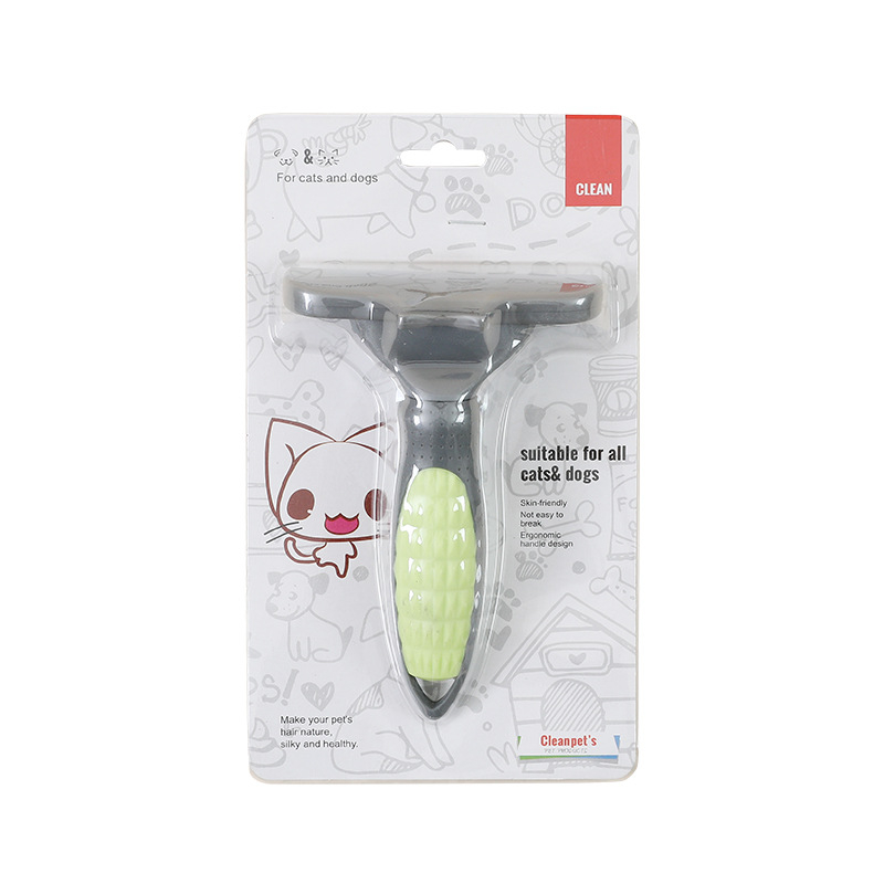 Háziállat szőrtelenítő fésű macskáknak és kutyáknak, deshedding eszköz, műanyag kivitel, Tail Lianmeng/TAILPETS