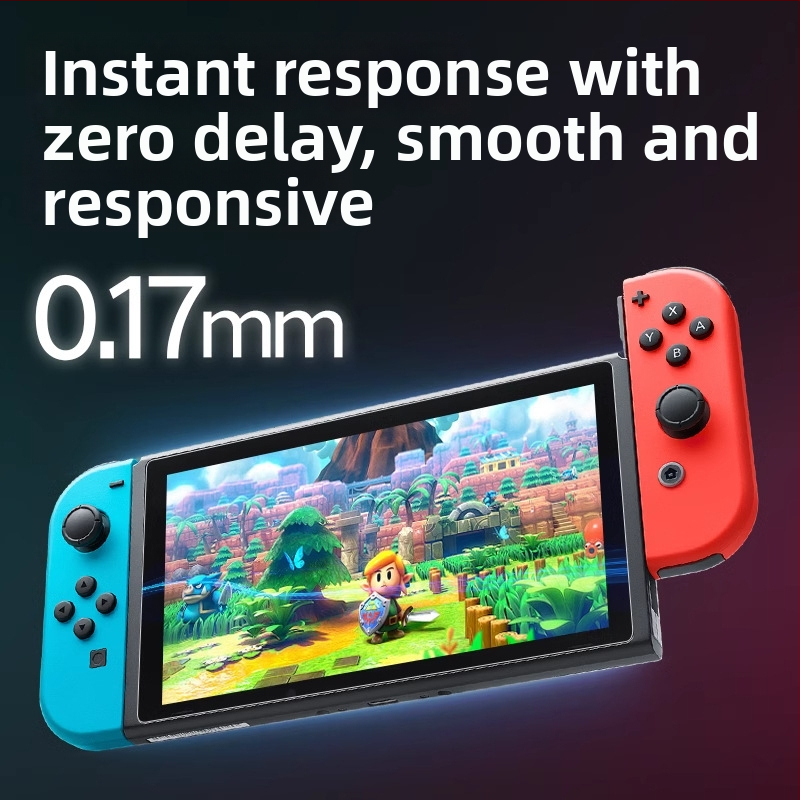 Priekšējā AR anti-reflektā ekrāna aizsargplēve Nintendo Switch Lite, biezums 0,17 mm, 96% caurlaidība, OEM apstrāde.