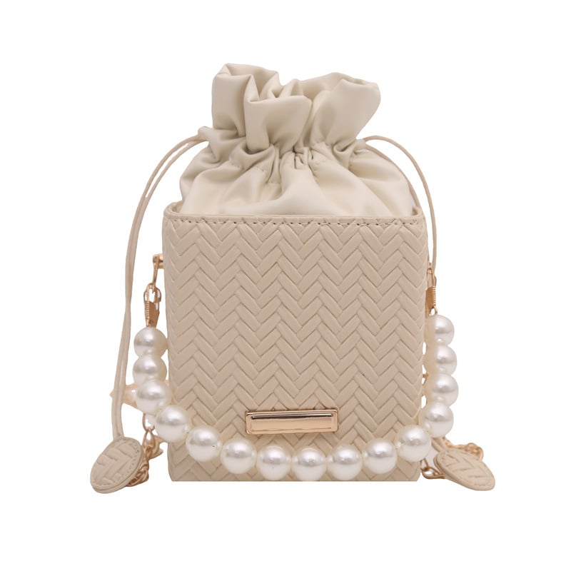 Geantă crossbody cu stil street-trend, închidere cu șnur, buzunar cu fermoar, fără căptușeală, curea o singură (stil street-trend; închidere cu șnur; buzunar cu fermoar; fără căptușeală; curea simplă)