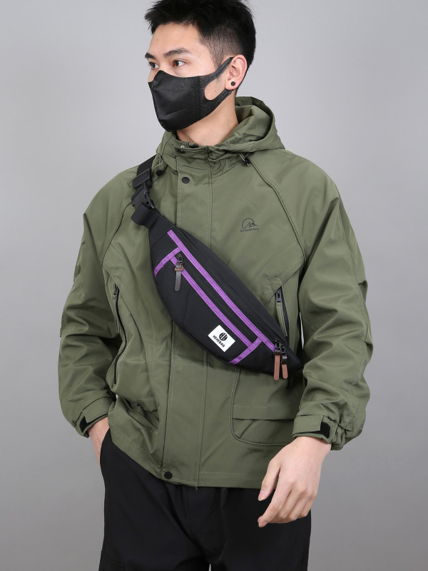 Unisex sportski pojas za struk, vodootporni najlon, ultra lagan, proširiv, velik kapacitet