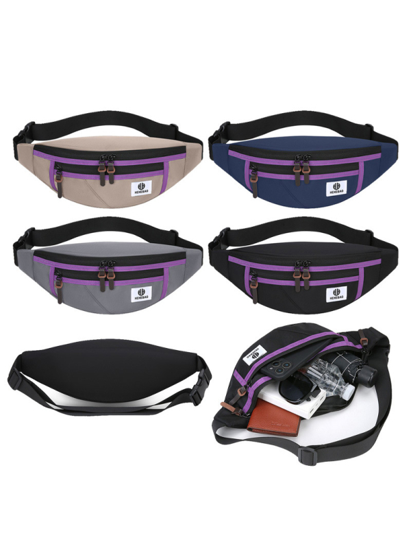 Unisex sportski pojas za struk, vodootporni najlon, ultra lagan, proširiv, velik kapacitet