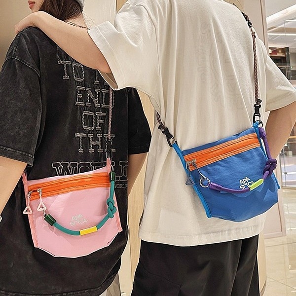Sportska torbica oko struka | Nylon | Vodootporna | Unisex | Kontrastni paneli