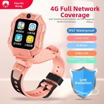 Детски смарт часовник с 4G, HD видео обаждания, GPS проследяване, IPS сензорен екран, слот за SIM карта