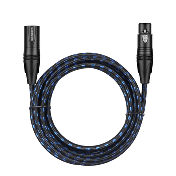 DREMAKE XLR audio kábel, konektory s pozlátením, vodiče z meďe bez kyslíka, ROHS certifikovaný