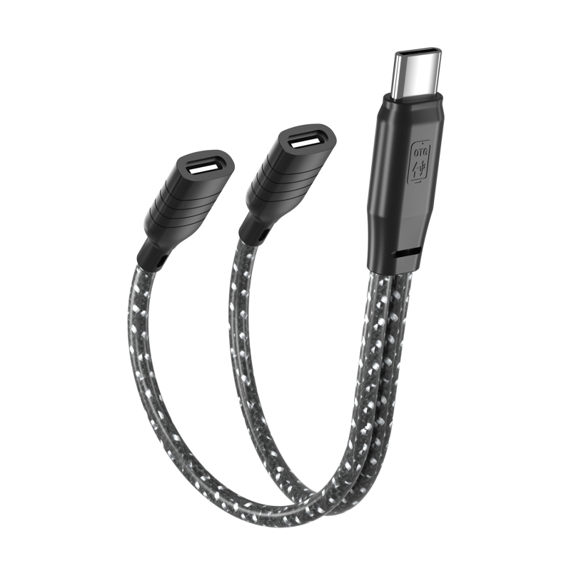 OTG Type-C adapter kabel za bežični Lavalier mikrofon s digitalnim čipom, punjiv, duljina 0,15 m