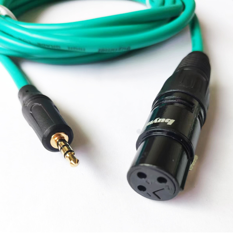 Izbalansirani kabel za mikrofon: XLR samica na 3,5 mm, 48V kondenzatorski mikrofon, SO8, izbalansirana linija