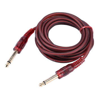 Cablu audio pentru amplificator de chitară — cupru fără oxigen, miez de cupru, construcție din cupru, conectori 6,35 mm