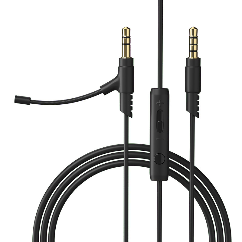 Audio kabel s mikrofonom — Qilian V3pro-heise, pozlaćen, bakreno jezgro s premazom srebra