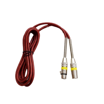 XLR kábel pre mikrofón, mužský–ženský konektor, zlaté konektory, bezkyslíkový meďový vodič, ROHS