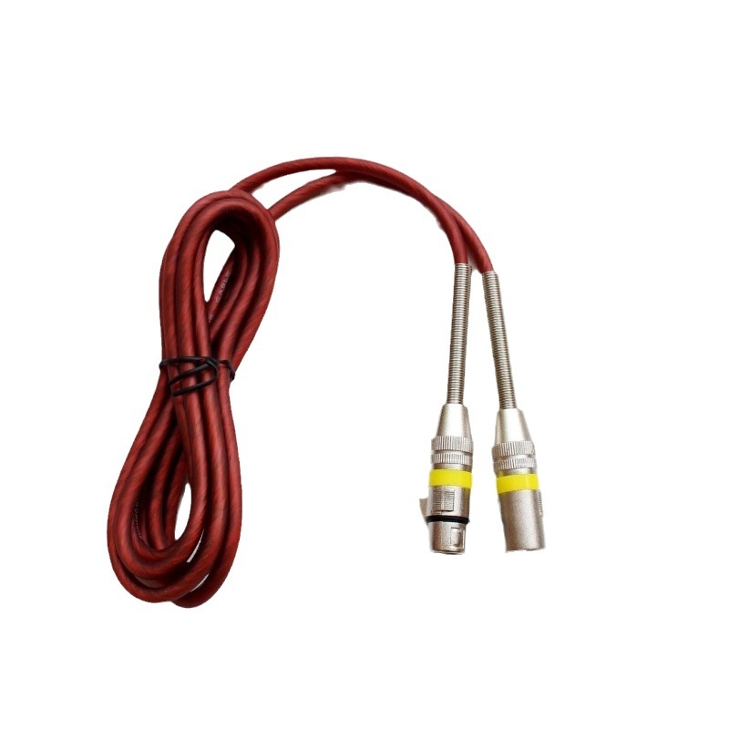 XLR kábel pre mikrofón, mužský–ženský konektor, zlaté konektory, bezkyslíkový meďový vodič, ROHS