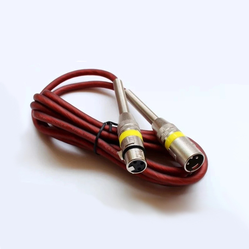 XLR kábel pre mikrofón, mužský–ženský konektor, zlaté konektory, bezkyslíkový meďový vodič, ROHS