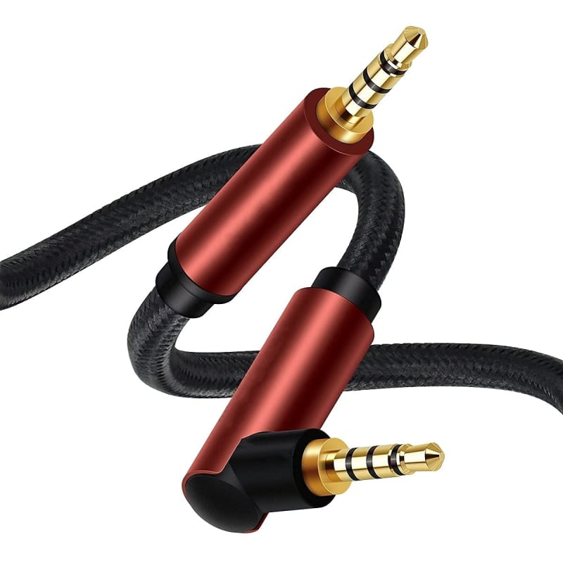 3,5 mm muško–muški audio kabel, ravni i zakrivljeni, za računalo, mobitel, slušalice i auto stereo
