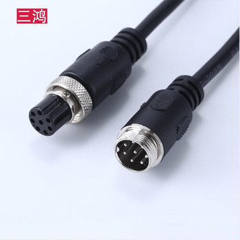 Audio kábel, 8-jadrový mikrofónový kábel s 8-pin leteckým konektorom pre konferenčné systémy, samec–samica / samec–samček, niklované, jadro z cínovanej meďe, meď bez oxidu, ROHS