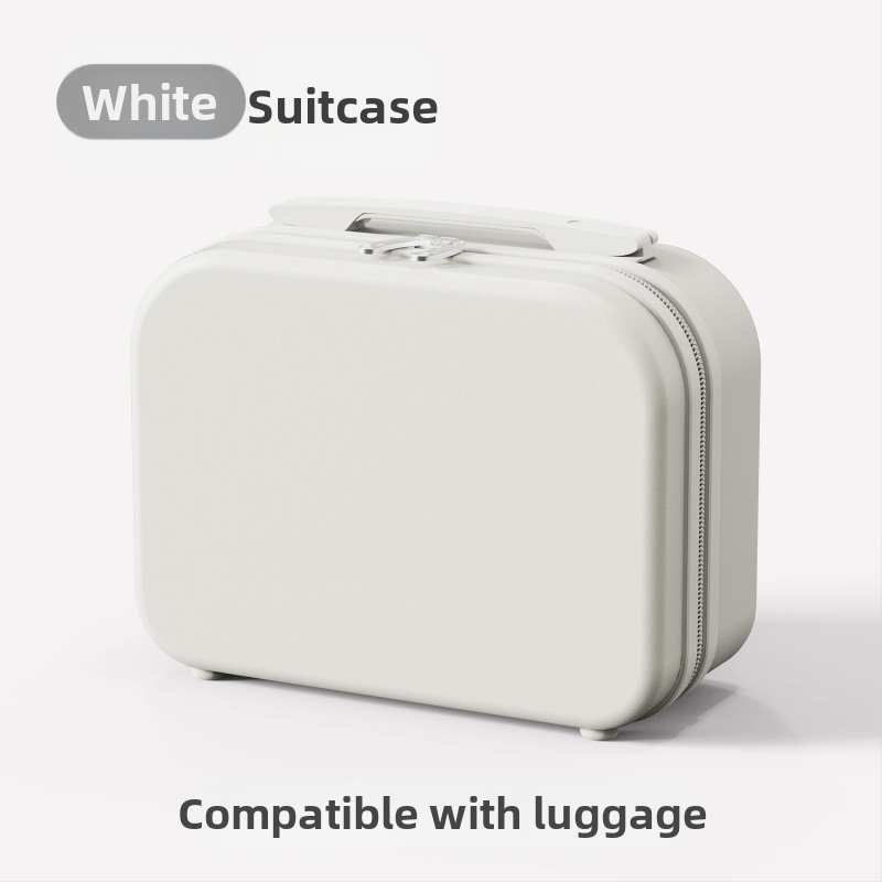 Mini kozmetická cestovná taštička so zapínaním na zips, ABS materiál, 700 g, jednobarevný vzor