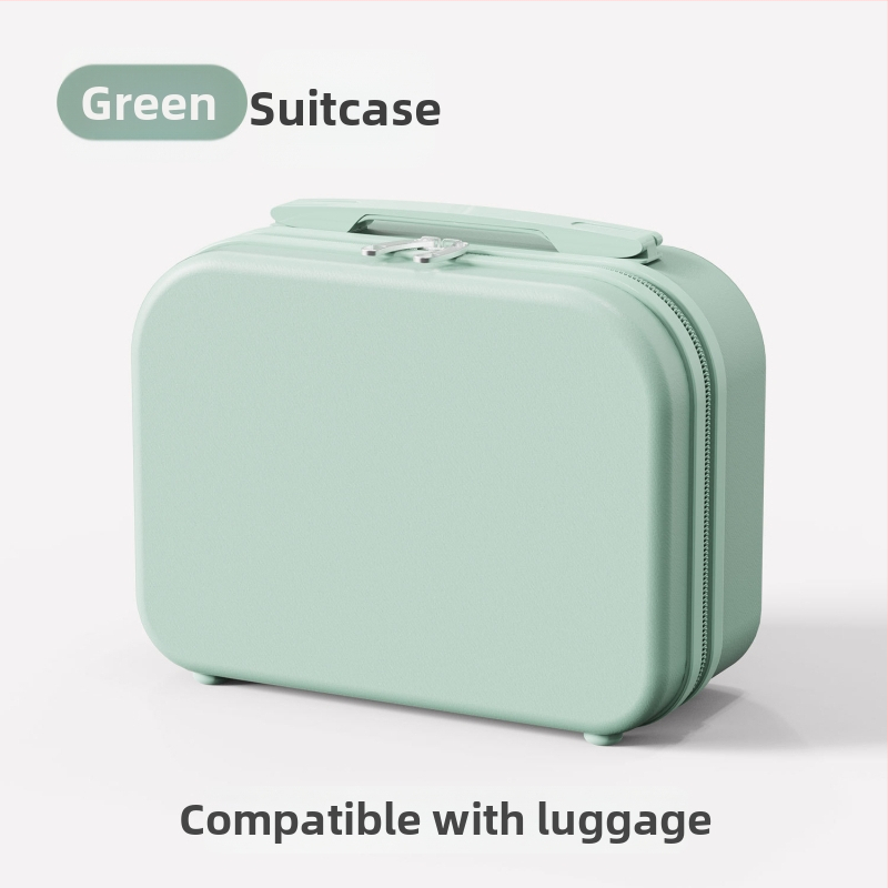 Mini kozmetická cestovná taštička so zapínaním na zips, ABS materiál, 700 g, jednobarevný vzor