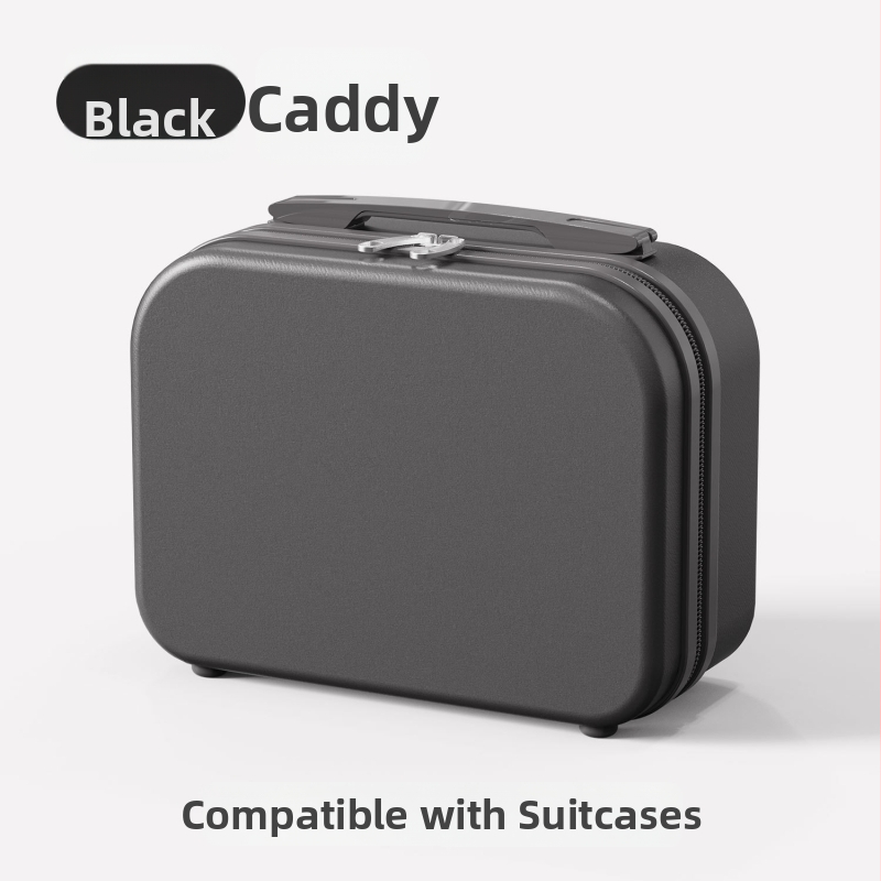 Mini kozmetická cestovná taštička so zapínaním na zips, ABS materiál, 700 g, jednobarevný vzor