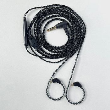 Slušalački audio kabel – četverostruko uvijena bakrena jezgra, bakar bez kisika, promjer 0,78 mm, ručno pleteno, 3,5 mm priključak