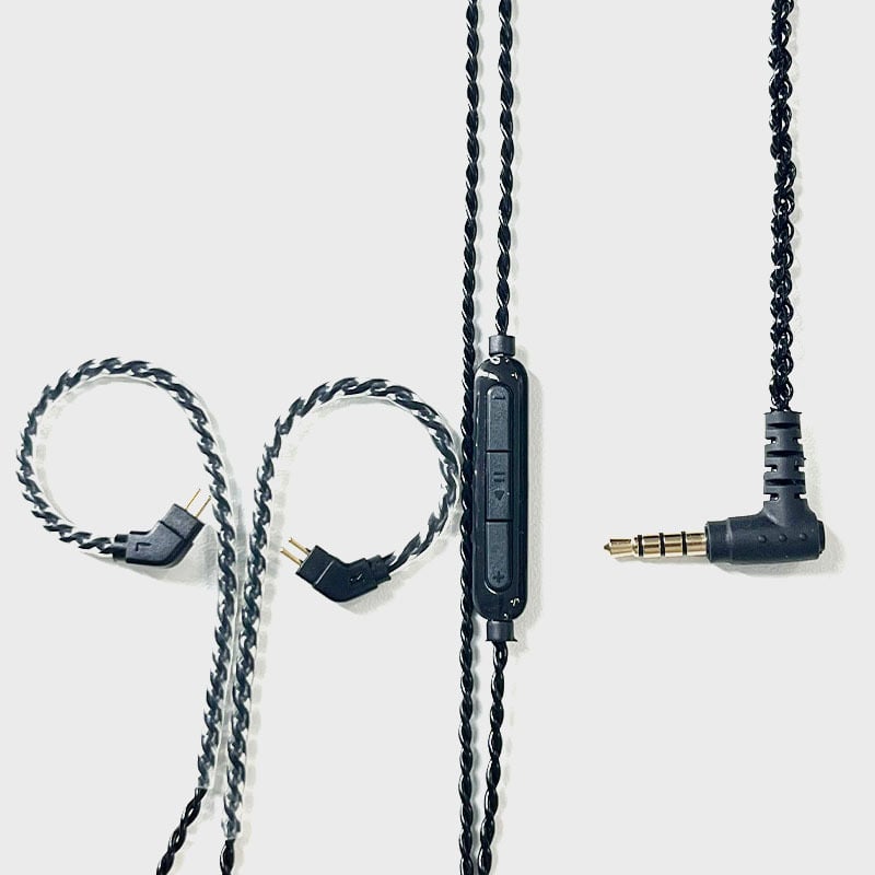 Slušalački audio kabel – četverostruko uvijena bakrena jezgra, bakar bez kisika, promjer 0,78 mm, ručno pleteno, 3,5 mm priključak