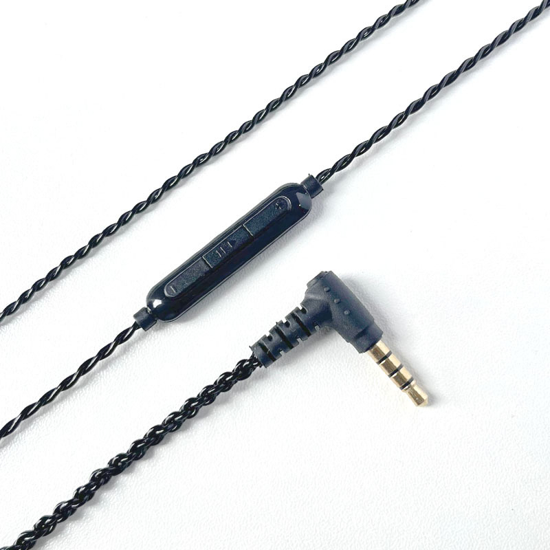 Slušalački audio kabel – četverostruko uvijena bakrena jezgra, bakar bez kisika, promjer 0,78 mm, ručno pleteno, 3,5 mm priključak