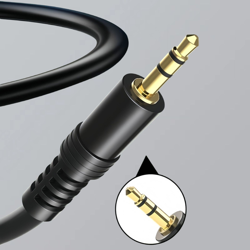 AUX audio kabel, 3,5 mm muško-muški, dvostruka završnica, ručno varen, za auto i računala zvučnike, CCS jezgro – bakreno prekriven aluminij