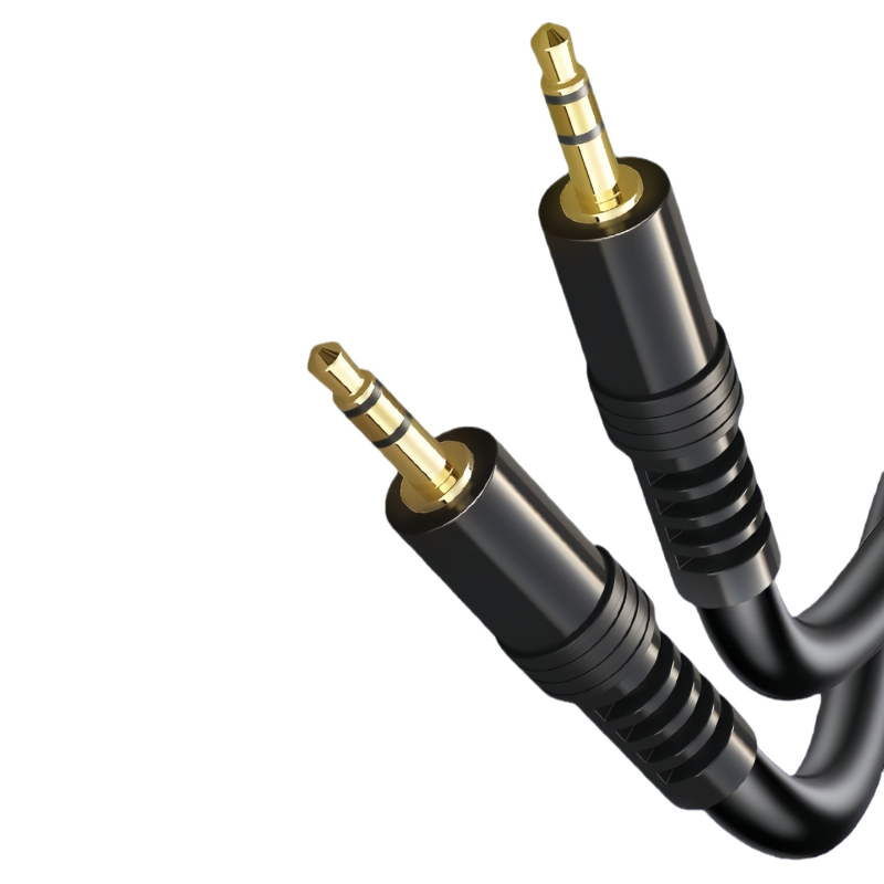 AUX audio kabel, 3,5 mm muško-muški, dvostruka završnica, ručno varen, za auto i računala zvučnike, CCS jezgro – bakreno prekriven aluminij