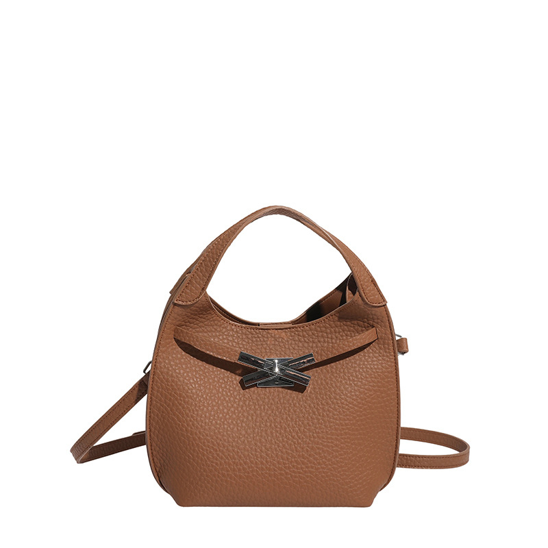 Női PU bőr bucket táska, közepes méretű, téli 2025 kollekció, váll- és crossbody viselés