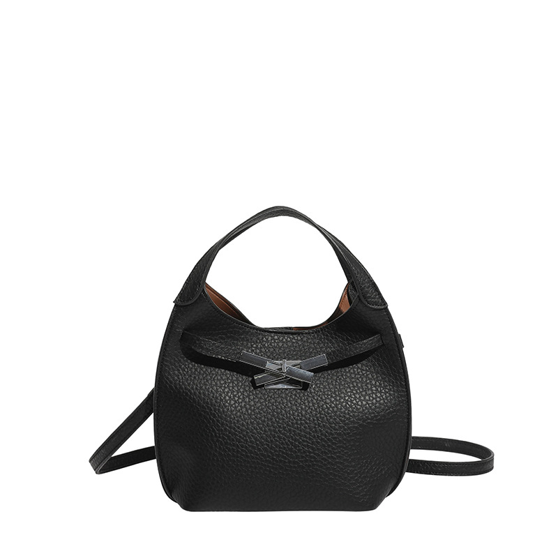 Női PU bőr bucket táska, közepes méretű, téli 2025 kollekció, váll- és crossbody viselés