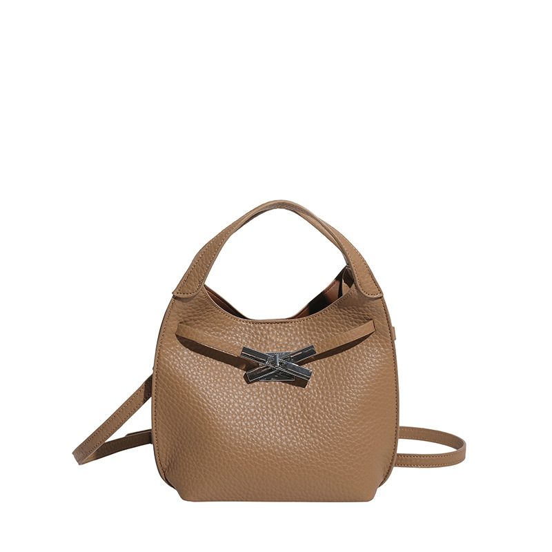 Női PU bőr bucket táska, közepes méretű, téli 2025 kollekció, váll- és crossbody viselés
