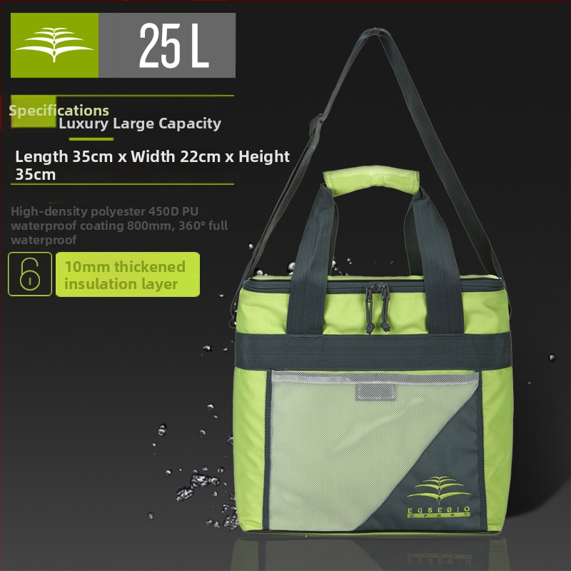 Izolačná taška na vonkajšie použitie - nylon, vodeodolný materiál, unisex pre dospelých, na donášku jedla