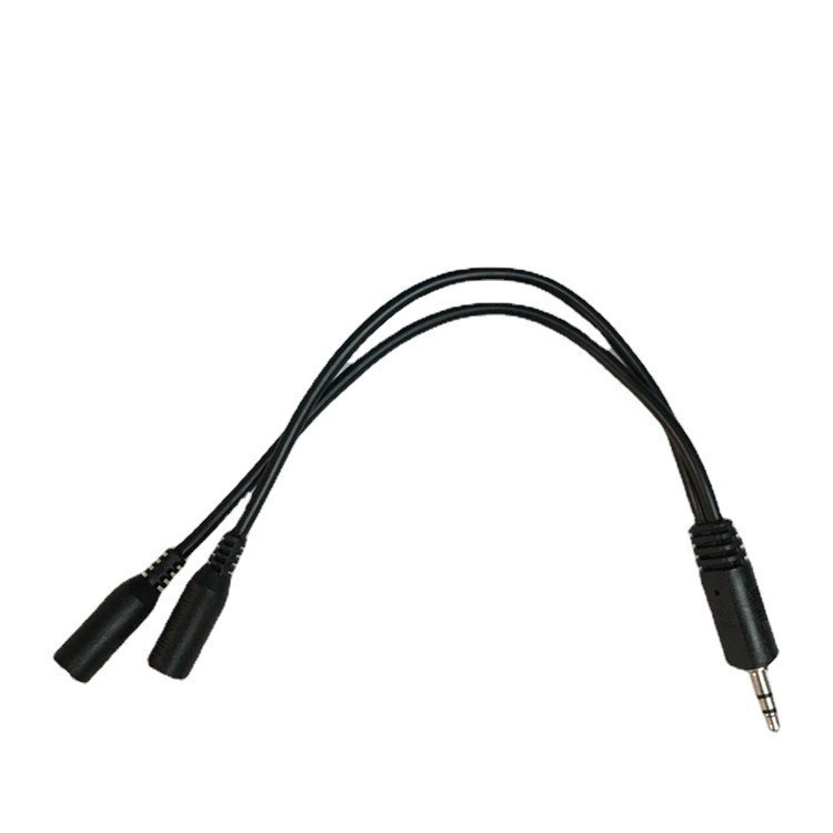 Ruisheng A25 Audio kabel, 3,5 mm muški na dva ženska, niklirano bakreno-obaljeno čelično jezgro