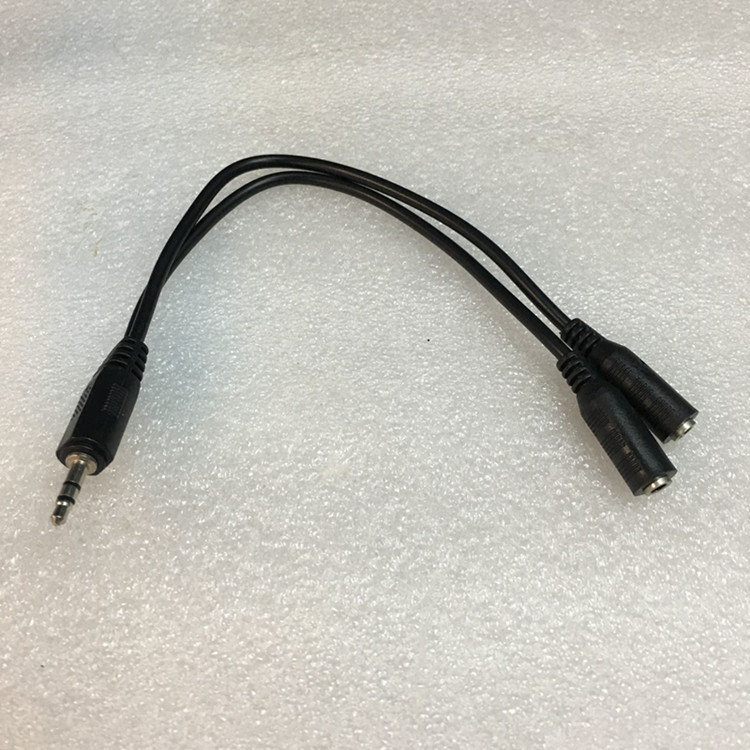 Ruisheng A25 Audio kabel, 3,5 mm muški na dva ženska, niklirano bakreno-obaljeno čelično jezgro