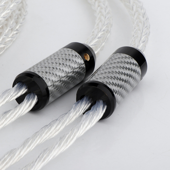 Preffair Horn Line cablu pentru amplificator, nucleu din cupru OCC, placare cu rodiu, mufe banane, pereche