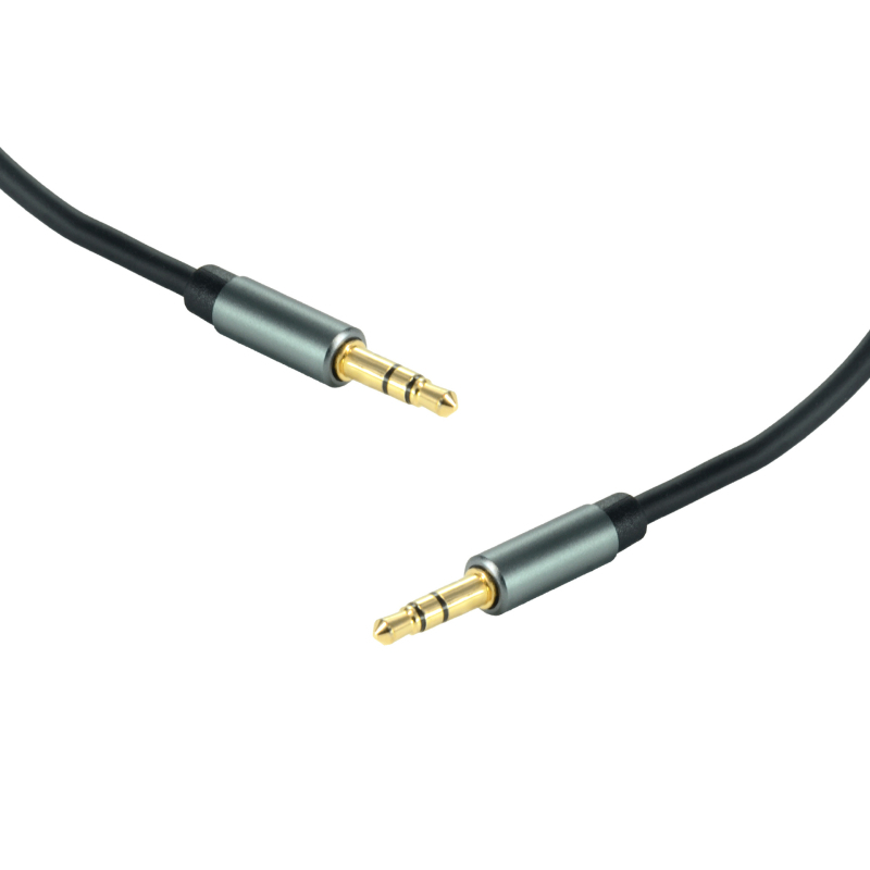 3,5 mm audio produžni kabel, muški-to-muški, pozlaćeno bakreno jezgro, ROHS, model YX35, za mobitele, prijenosna računala i zvučnike